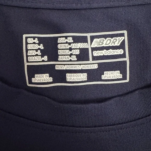 New Balance Deep Navy Tee - Picture 3 of 5